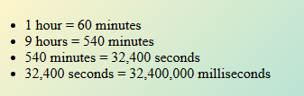 What Time Was It 9 Hours Ago?